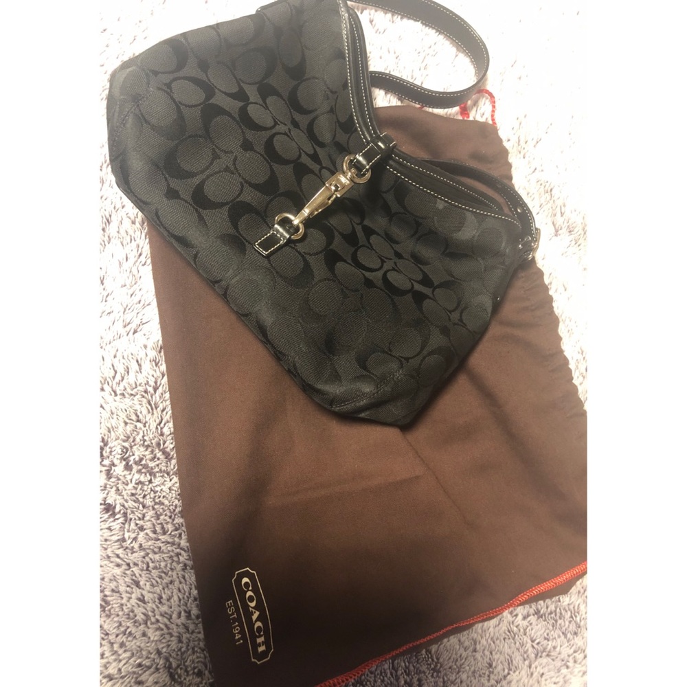 COACH monogram shoulder bag